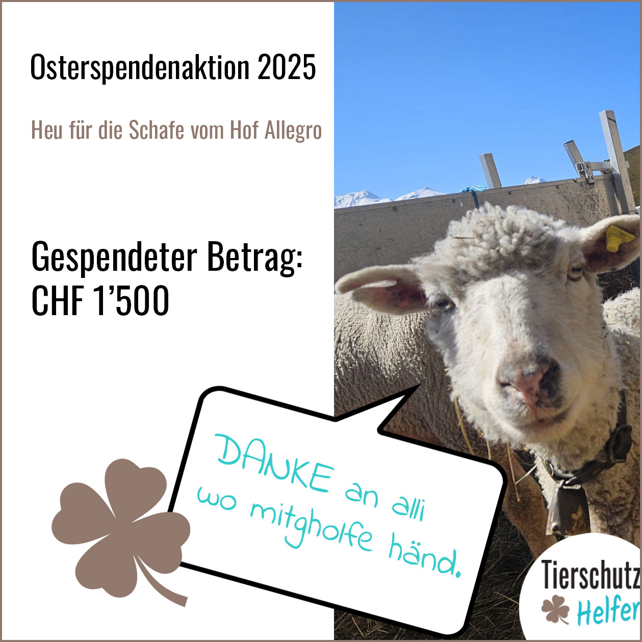 Spendenaktion zu Ostern