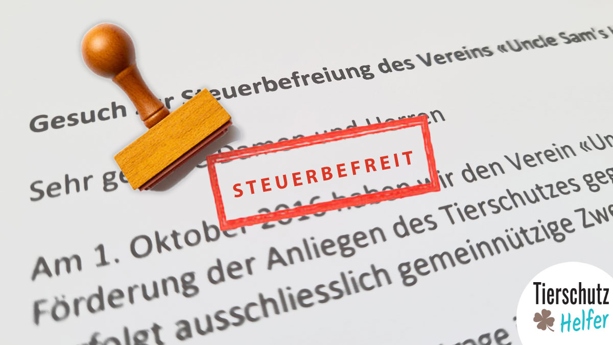 Steuerbefreiung Tierschutz