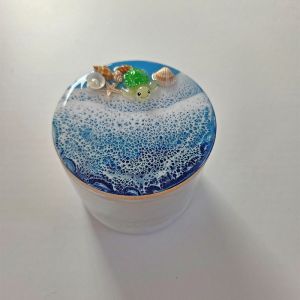 Schmuckkästchen mit Strandmotiv