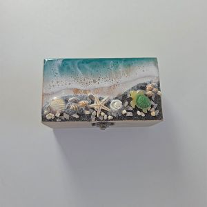 Schmuckkästchen mit Strandmotiv